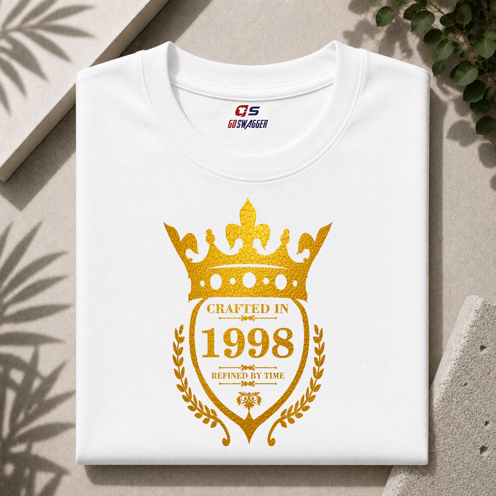 Crafted in 1998 Refined by Time Premium Cotton T-Shirt