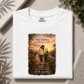 Customised One Mother Two Different Worlds| Mother and 2 Kids| Premium Cotton T-shirt