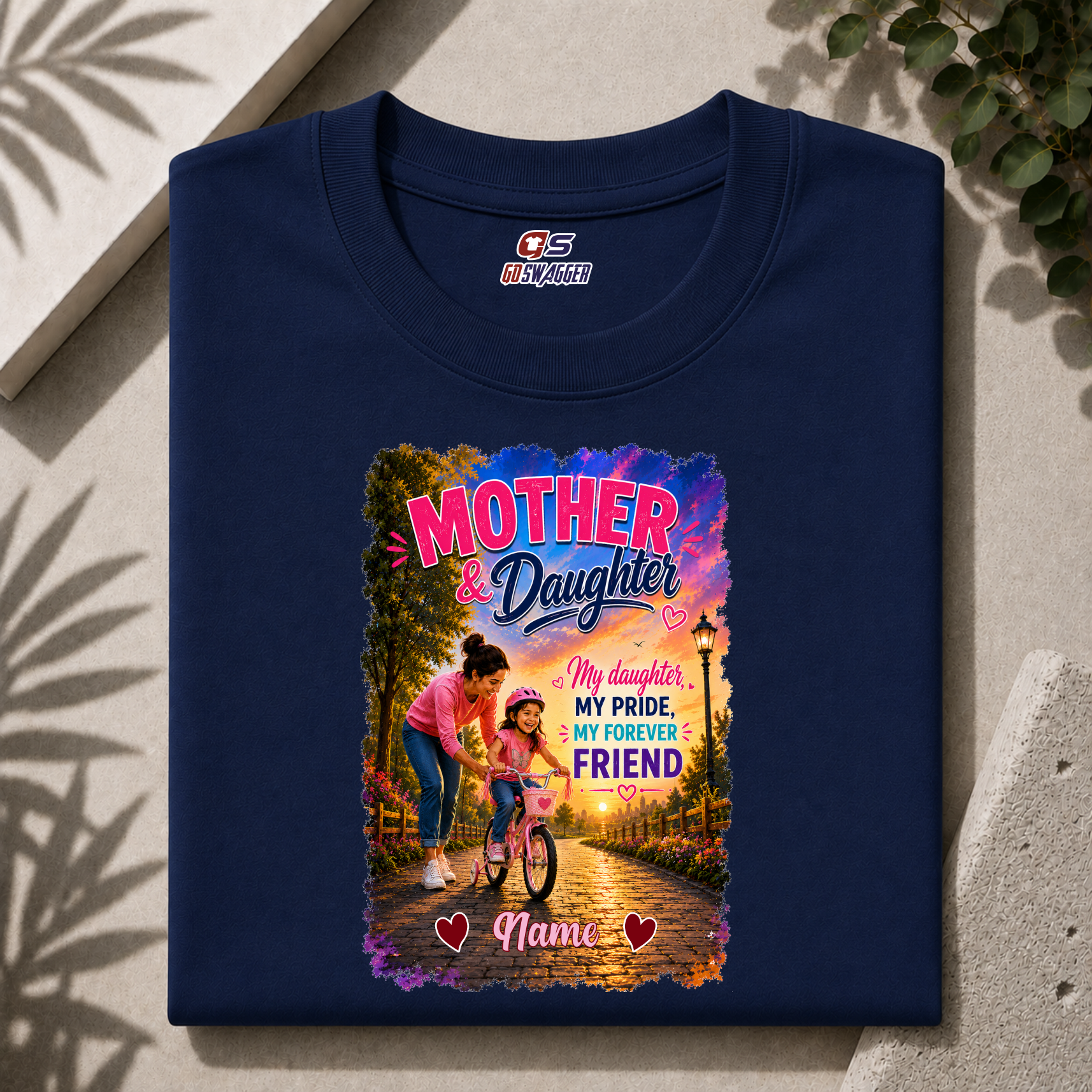 Customised My Daughter My Pride| Mother and Daughter | Premium Cotton T-shirt