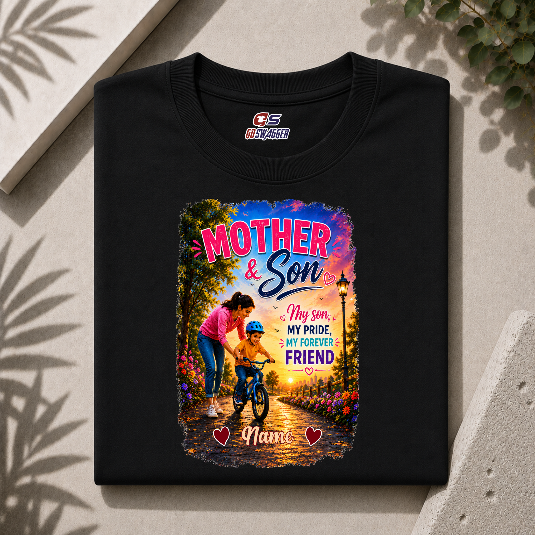 Customised My Son My Pride| Mother and Son| Premium Cotton T-shirt