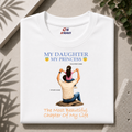 Customised My Daughter My Princes| Father and Daughter| Premium Cotton T-shirt