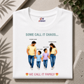 Customised We Call It Family| Father, Mother and 2 Sons| Premium Cotton T-shirt