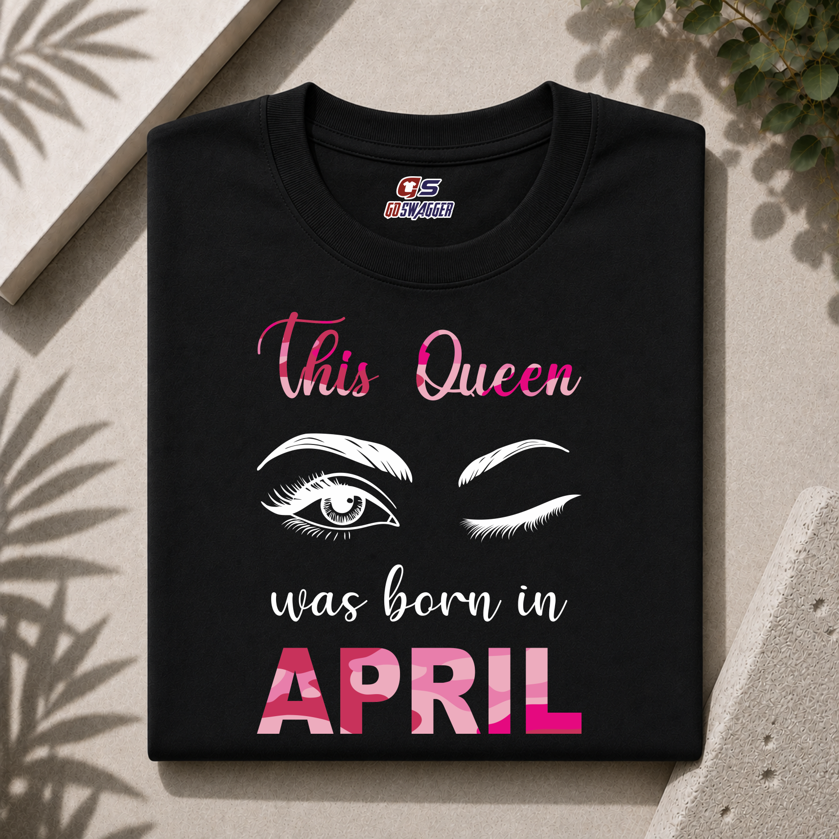 THIS QUEEN WAS BORN IN APRIL| PREMIUM COTTON TSHIRT