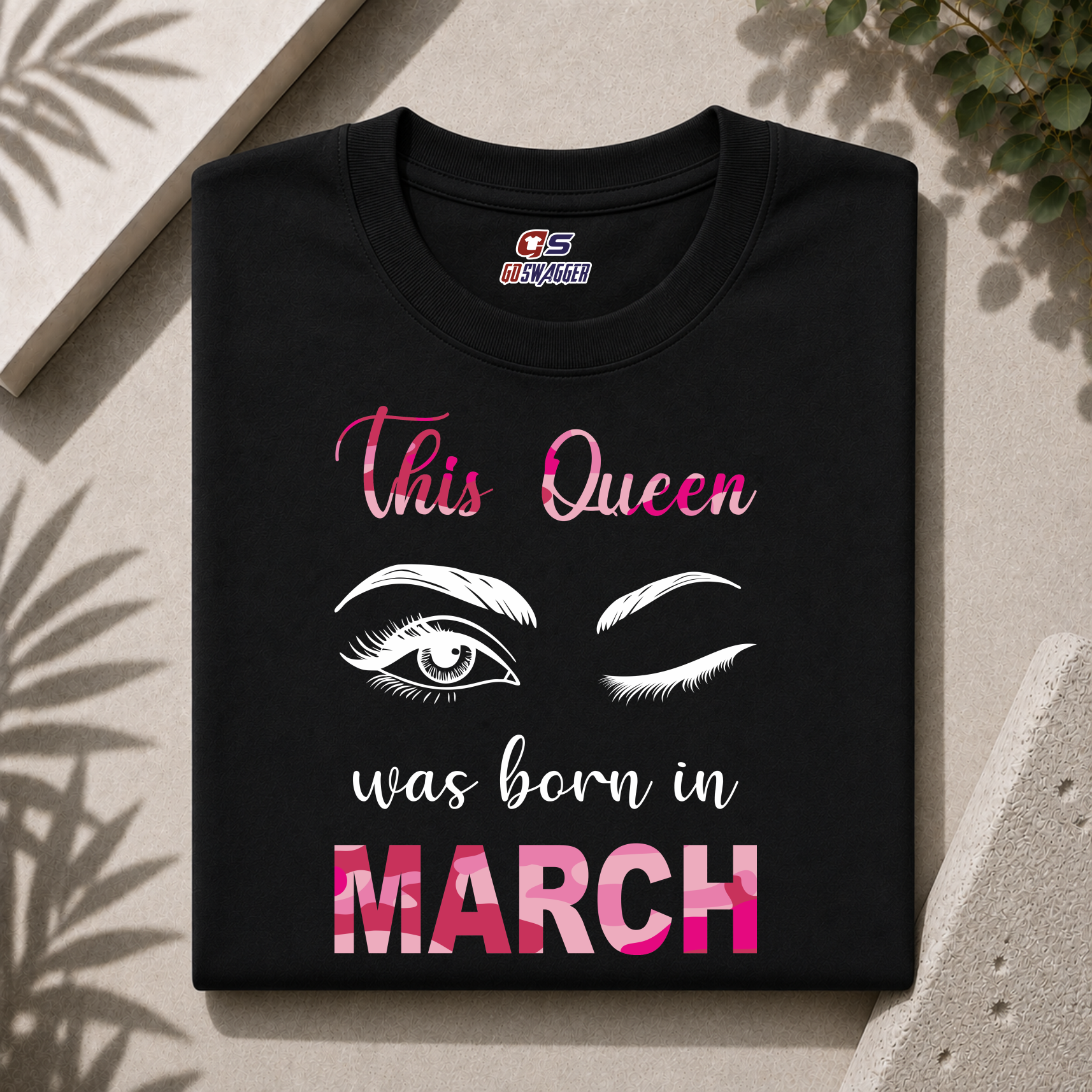 THIS QUEEN WAS BORN IN MARCH| PREMIUM COTTON TSHIRT