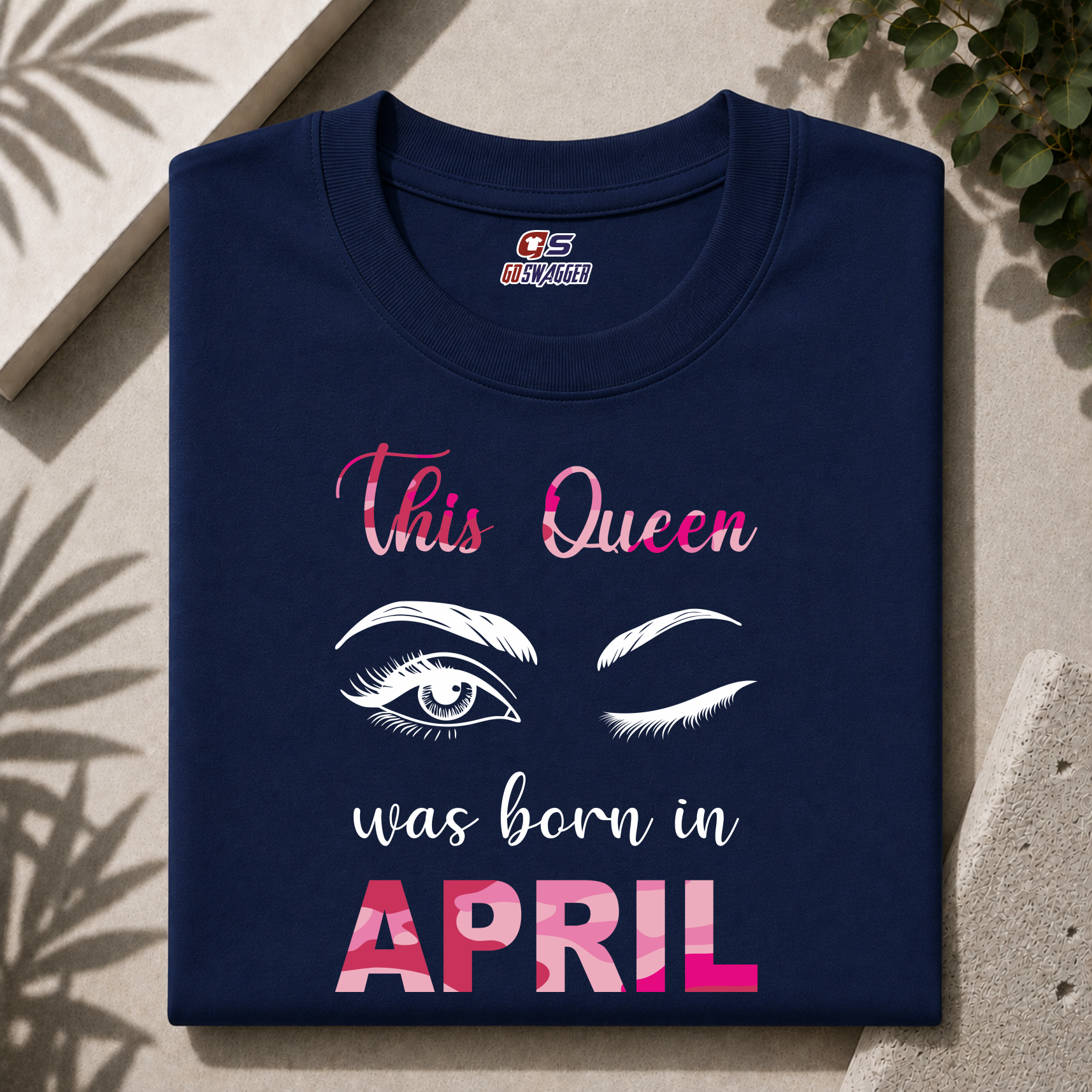 THIS QUEEN WAS BORN IN APRIL| PREMIUM COTTON TSHIRT