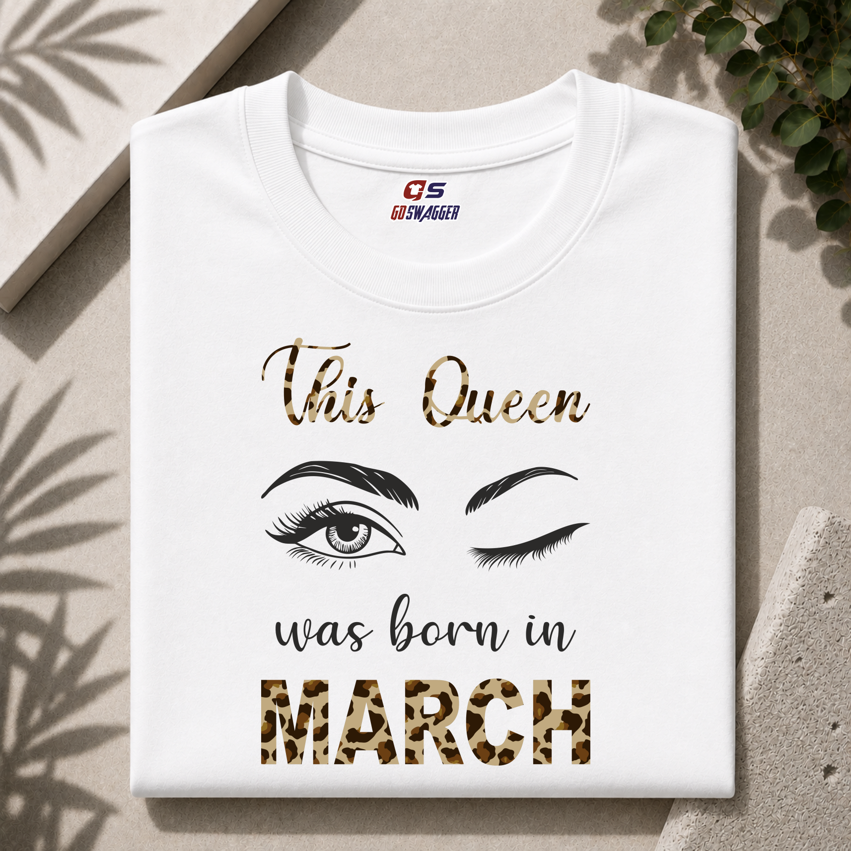 THIS QUEEN WAS BORN IN MARCH| PREMIUM COTTON TSHIRT