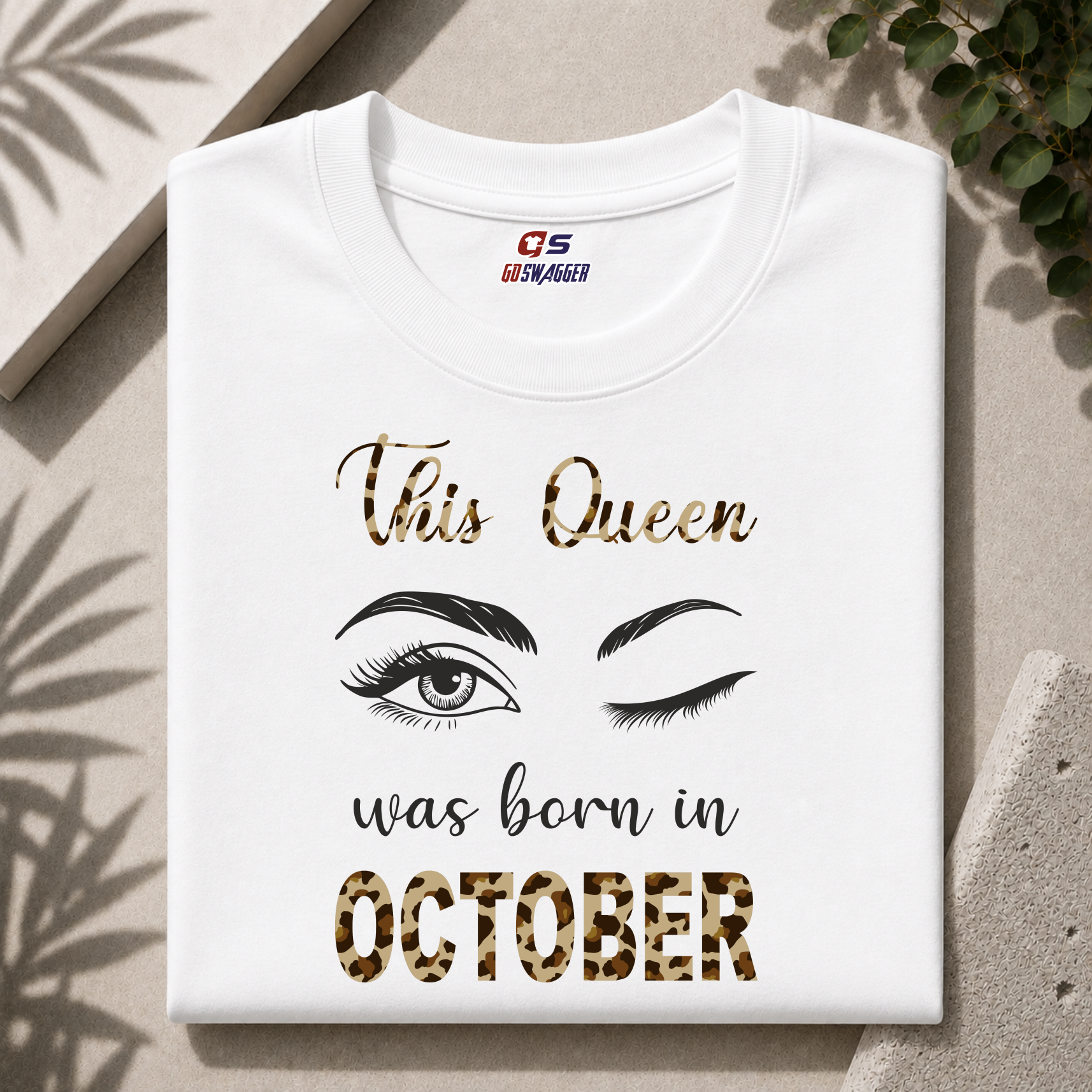 THIS QUEEN WAS BORN IN OCTOBER| PREMIUM COTTON TSHIRT