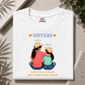 Customised Partner In Crime| 2 Sister| Premium Cotton T-shirt